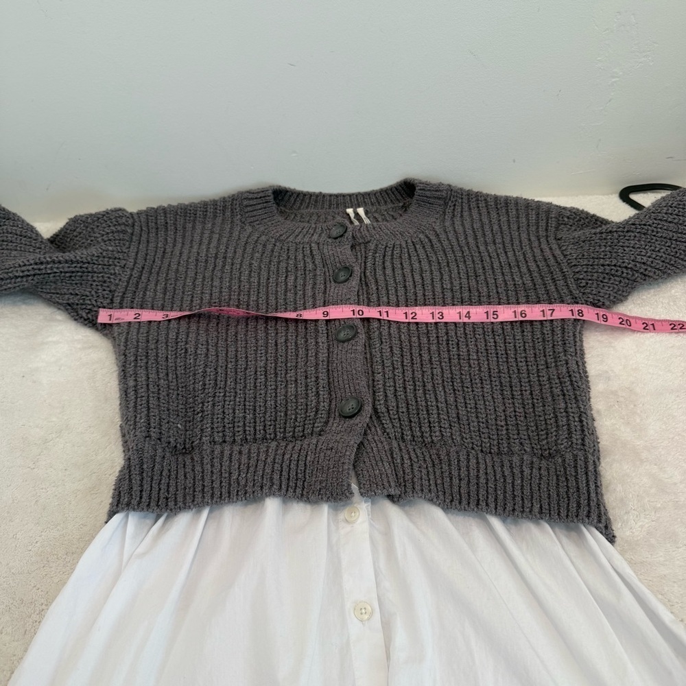 Anthropologie twofer cardigan shirt size XS - Picture 5 of 9